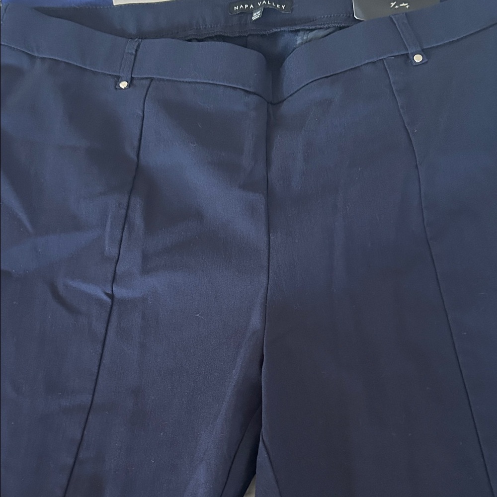 Navy Straight Leg Pants